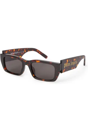 Palm Angels Unisex PERI006 Palm 6407 Occhiali da sole Acetato Grigio Squadrata