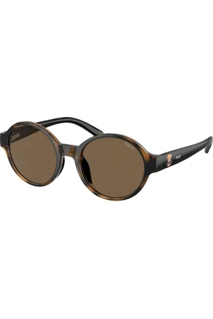 Ralph Lauren Bambino PP9508U 500373 Occhiali da sole Iniettato Marrone Rotonda Normale