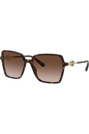 VERSACE Donna VE4396 108/13 Occhiali da sole Acetato Marrone Squadrata Normale Sfumato