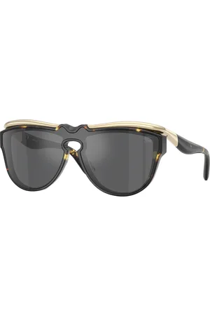 Burberry Unisex BE3162U 13546G Occhiali da sole Metallo Grigio Pilot Specchiate