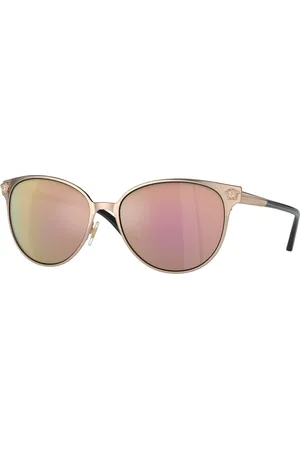 VERSACE Donna VE2168 14095R Occhiali da sole Metallo Grigio Pantos Normale