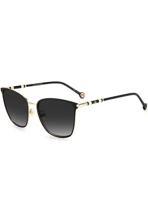 Carolina Herrera Donna CH 0030/S RHL/9O Occhiali da sole Metallo Grigio Squadrata Sfumato