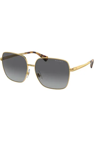 Ralph Lauren Donna RA4142 9004T5 Occhiali da sole Metallo Grigio Squadrata Polarizzata Sfumato