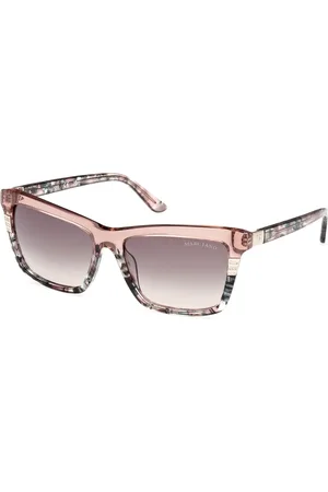 Guess Donna GM00010 53P Occhiali da sole Acetato Verde Squadrata Normale