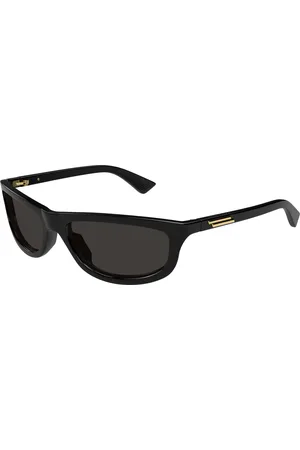 Bottega Veneta Unisex BV1327S 001 Occhiali da sole Acetato Grigio Squadrata