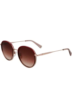 Longchamp Donna LO176S 772 Occhiali da sole Metallo Rotonda Normale