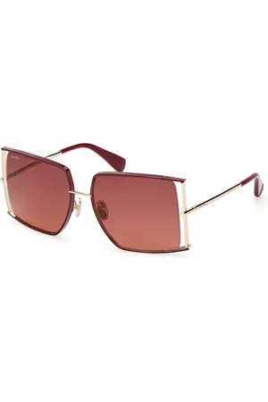 Max Mara Donna MM0120 71F Occhiali da sole Metallo Marrone Squadrata Normale