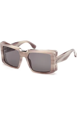 Max Mara Donna MM0124 SPARK6 60A Occhiali da sole Acetato Fumo Squadrata Normale
