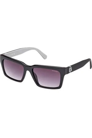 Guess Uomo GU00121 01B Occhiali da sole Iniettato Grigio Squadrata Normale Sfumato