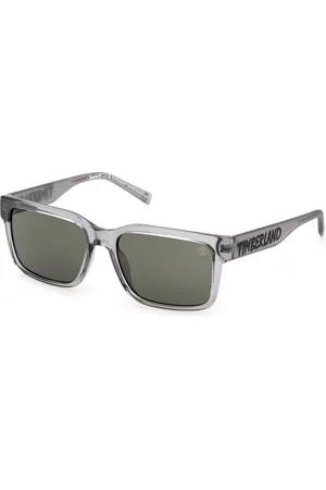 Timberland Unisex TB00012 20N Occhiali da sole Iniettato Verde Squadrata Normale