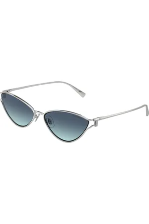 Tiffany & Co. Donna TF3095 60019S Occhiali da sole Metallo Blu Cat Eye Normale Sfumato