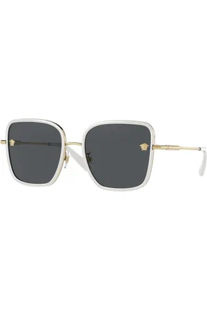 VERSACE Donna VE2247D 147187 Occhiali da sole Acciaio Grigio Squadrata Normale