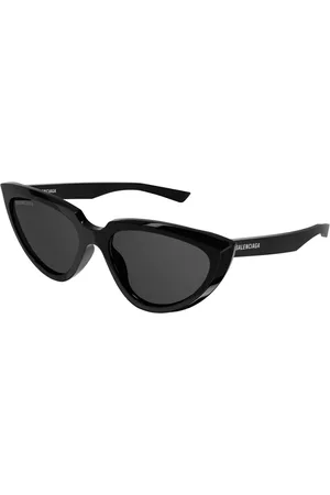Balenciaga Donna BB0182S 001 Occhiali da sole Acetato Grigio Cat Eye Normale