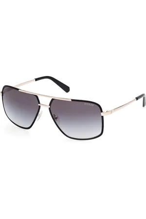 Guess Uomo GU00167 02B Occhiali da sole Metallo Fumo Squadrata Normale