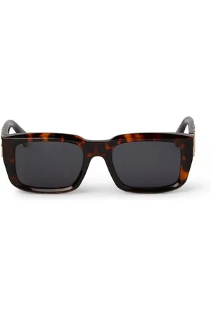 OFF-WHITE Unisex OERI125 Hays 6007 Occhiali da sole Acetato Grigio Squadrata Normale