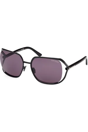 Tom Ford Donna FT1092 GOLDIE 01A Occhiali da sole Metallo Grigio Farfalla Normale