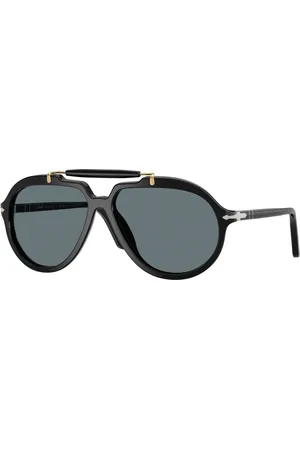 Persol Unisex PO0202S 95/3R Occhiali da sole Acetato Blu Squadrata Polarizzata