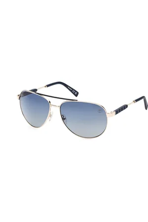 Timberland Uomo TB9282 32D Occhiali da sole Metallo Grigio Pilot Polarizzata Sfumato