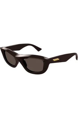 Bottega Veneta Unisex BV1326S 002 Occhiali da sole Iniettato Geometrica