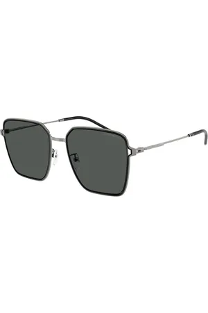 Emporio Armani Donna EA2159D 301487 Occhiali da sole Metallo Grigio Squadrata Normale