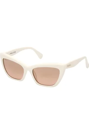 Max Mara Donna MM0063 LOGO14 21G Occhiali da sole Acetato Marrone Cat Eye Normale Specchiato