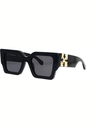 OFF-WHITE Unisex OERI003 Catalina 1007 Black dark grey Occhiali da sole Acetato Grigio Squadrata Normale