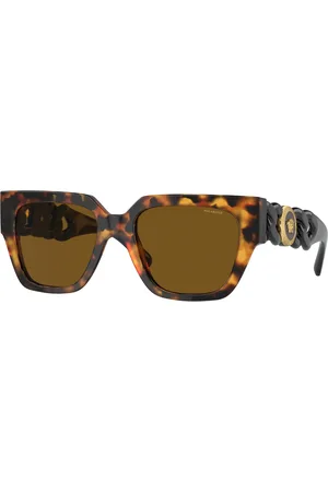 VERSACE Donna VE4409 511983 Occhiali da sole Acetato Marrone Squadrata Polarizzata