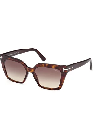 Tom Ford Donna FT1030 WINONA 52F Occhiali da sole Acetato Cat Eye Normale Sfumato