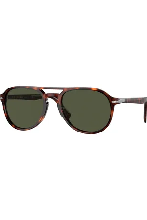 Persol Unisex PO3235S EL PROFESOR SERGIO 24/31 Occhiali da sole Acetato Verde Pilot Normale