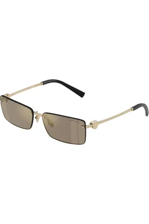 Tiffany & Co. Unisex TF3108B 60215A Occhiali da sole Metallo Marrone Squadrata Specchiate