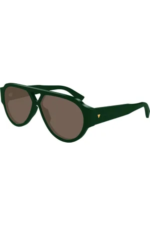 Bottega Veneta Uomo BV1318S 003 Occhiali da sole Acetato Marrone Pilot
