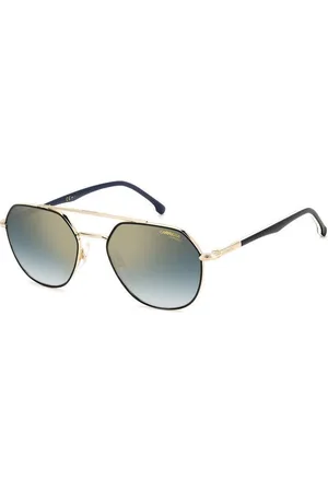 Carrera Unisex 303/S 2M2/1V Occhiali da sole Metallo Blu Geometrica Normale Sfumato