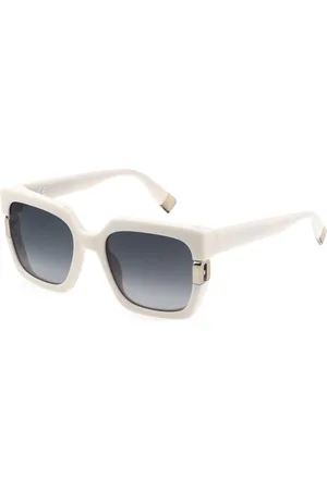 Furla Donna SFU624 09FF Occhiali da sole Acetato Grigio Squadrata Normale Sfumato
