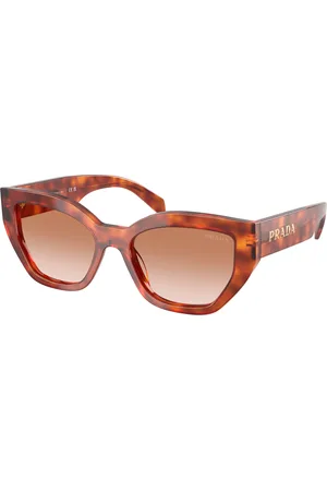Prada Donna PR A09S 11P70E Occhiali da sole Acetato Farfalla Normale Sfumato