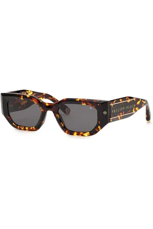Philipp Plein Donna SPP066M PLEIN BLINK BLAZE 06ZE Occhiali da sole Plastica Grigio Pillow Normale