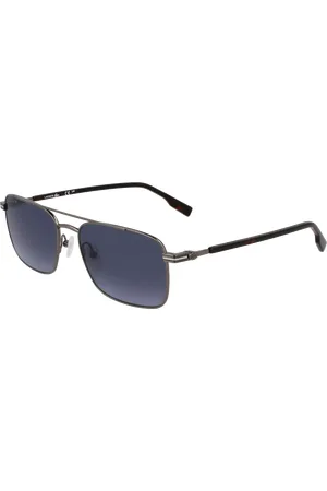 Lacoste Uomo L264S 033 Occhiali da sole Metallo Squadrata Normale Sfumato
