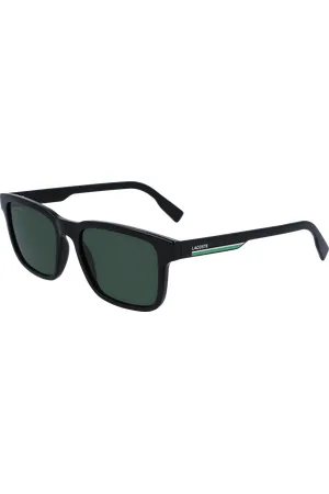 Lacoste Uomo L997S 001 Occhiali da sole Bio-iniettato Verde Squadrata Normale Normale