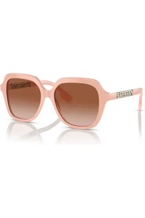 Burberry Donna BE4389 JONI 406113 Occhiali da sole Acetato Marrone Squadrata Normale Sfumato