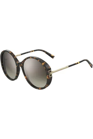 Givenchy Donna GV 7189/S 086/HA Occhiali da sole Acetato Marrone Rotonda Sfumato