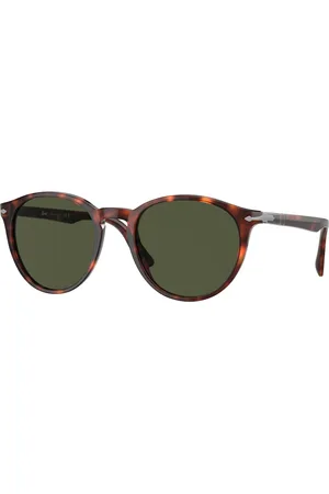 Persol Uomo PO3152S 901531 Occhiali da sole Acetato Verde Rotonda Normale