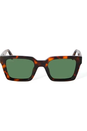 OFF-WHITE Unisex OERI086 Palermo 6055 Occhiali da sole Acetato Verde Squadrata Normale