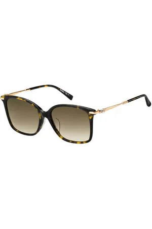 Max Mara Donna Mm Shine Ivfs 086/HA Occhiali da sole outlet Plastica Marrone Squadrata Normale Sfumato