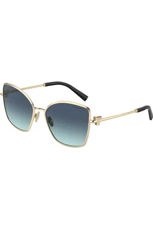 Tiffany & Co. Donna TF3102B 62029S Occhiali da sole Metallo Blu Farfalla Normale Sfumato
