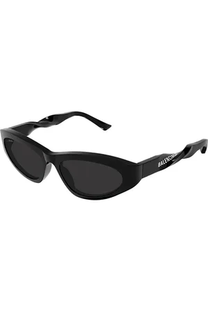 Balenciaga Donna BB0207S 001 Occhiali da sole Acetato Grigio Cat Eye Normale