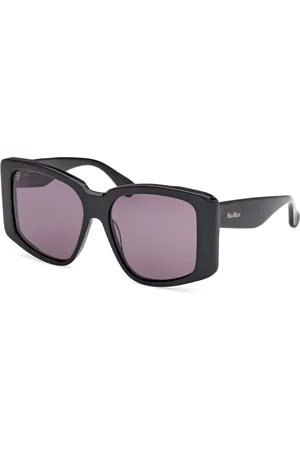 Max Mara Donna MM0098 GLIMPSE6 01A Occhiali da sole Acetato Fumo Rotonda Normale