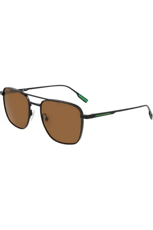 Lacoste Uomo L261S 002 Occhiali da sole Metallo Marrone Squadrata Normale Normale
