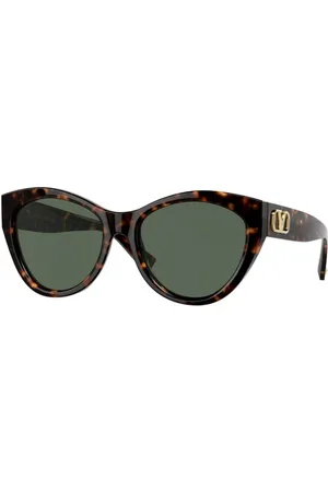 VALENTINO Donna VA4109 500271 Occhiali da sole Plastica Verde Rotonda Normale