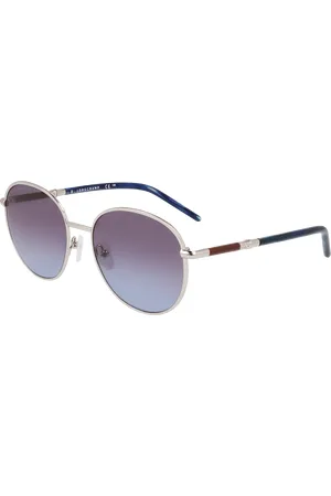 Longchamp Donna LO171S 714 Occhiali da sole Metallo Grigio Rotonda Normale Normale