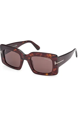 Tom Ford Donna FT1188 BRIGITTA 52E Occhiali da sole Acetato Squadrata Normale