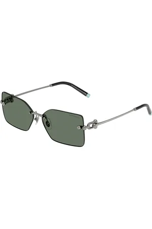 Tiffany & Co. Unisex TF3088 60033H Occhiali da sole Metallo Verde Squadrata Normale